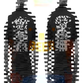 This Guy Needs a Beer Novelty Humor For Beer Lovers Weekend Men's Back Print T-Shirt | Mazezy