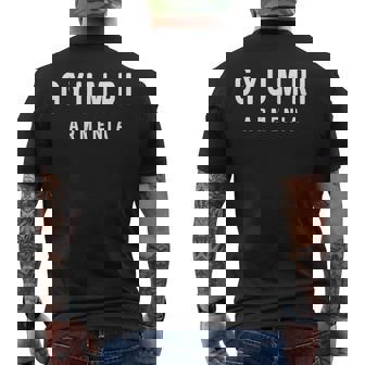 Gyumri Armenia Travel Trip Vacation Holiday Men's Back Print T-Shirt | Mazezy