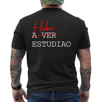 Haber Estudiao Es Te Gustan Las Con Frases Graciosas Genial Manga Larga Camiseta Hombre Estampado Espalda - Regaloses