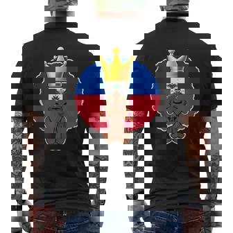 Haitian Queen Praying Hands Tank Top Men's Back Print T-Shirt | Mazezy