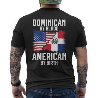 Half Dominican Half American Usa Flag Dominican Republic Men's T-shirt Back Print - Thegiftio UK