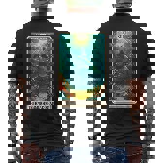 The Hammerhead Shark Tarot Card Men's Back Print T-Shirt | Mazezy