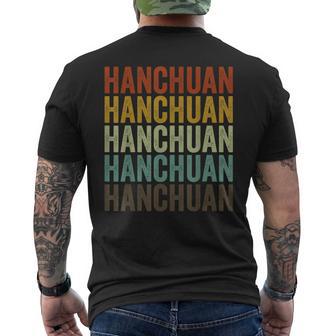 Hanchuan China Retro Vintage Men's Back Print T-Shirt | Mazezy