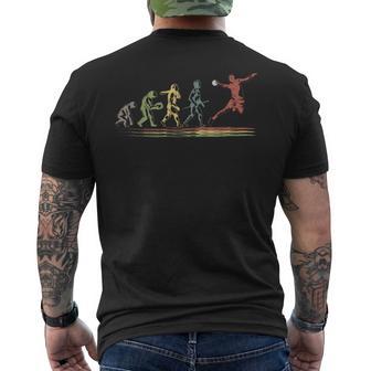 Handball Evolution Handballer Handballspielerport T-Shirt mit Rückendruck - Seseable