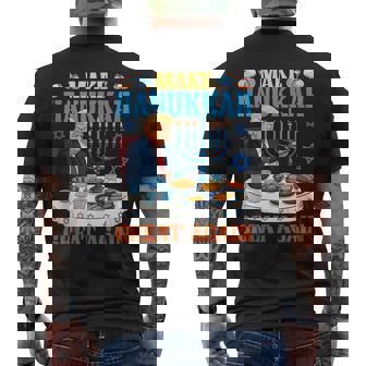 Make Hanukkah Great Again Trump Menorah Chanukah Pajamas Tank Top Men's Back Print T-Shirt | Mazezy