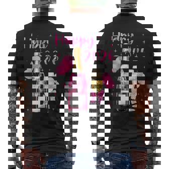 Happy 2026 Cheers To A New Year 2026 Champagne Coquette Bow Men's Back Print T-Shirt | Mazezy