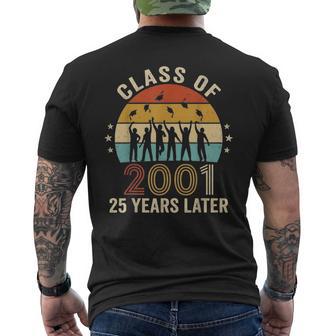 Happy 25Th Reunion Class Of 2001 Students 25 Years Later Men's T-shirt Back Print | Mazezy