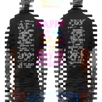 Happy 67Th Day Of 3rd Grade Teacher Student 67 Days Number Men's Back Print T-Shirt | Mazezy