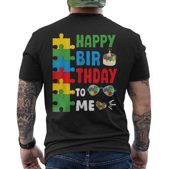 Happy Birthday To Me In April Autism Awareness Month Day Men's T-shirt Back Print - Thegiftio UK