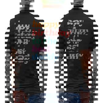 Happy Birthday To The Best Daddy Happy Birthday Dad Men's T-shirt Back Print - Thegiftio