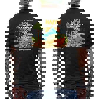 Happy Camp-Giving Turkey Thanksgiving Rv Camping Pumpkin Men's T-shirt Back Print - Seseable