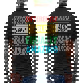 Happy Disability Pride Month Proud Disabled Equality Men's T-shirt Back Print - Monsterry