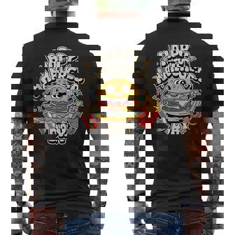 Happy Hamburger Day Celebration Cravings Tank Top Men's Back Print T-Shirt | Mazezy