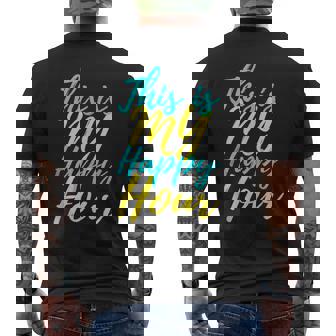 This Is My Happy Hour Gym Tank Top Men's Back Print T-Shirt | Mazezy