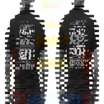 Happy It's My Dad's 50Th Birthday 1975 50 Years Old Men's T-shirt Back Print - Monsterry