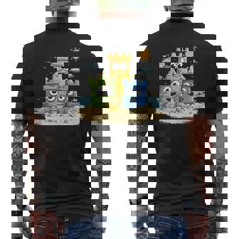 Happy Sandcastle Family Sunshine Day Tank Top Men's Back Print T-Shirt | Mazezy