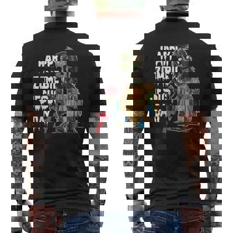 Happy Zombie Jesus Day Skeleton Horror Christ Halloween Men's T-shirt Back Print | Seseable UK