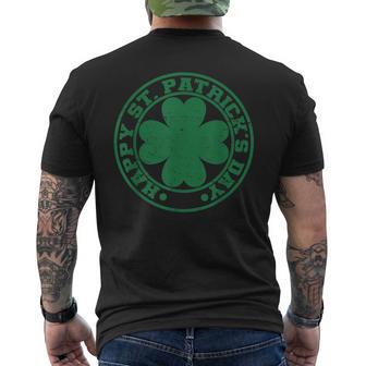 Happyt Patrick's Day Herren Damen Kinder Kleeblatt T-Shirt mit Rückendruck - Geschenkecke