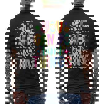 You Can Do Hard Things Autism Awareness Autistic Puzzle Men's T-shirt Back Print | Seseable UK