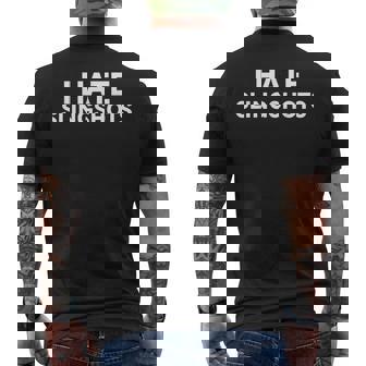 I Hate Slingshots Men's Back Print T-Shirt | Mazezy