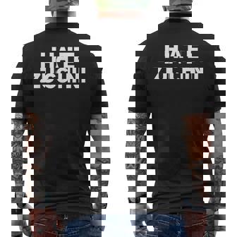 I Hate Zucchini Men's Back Print T-Shirt | Mazezy