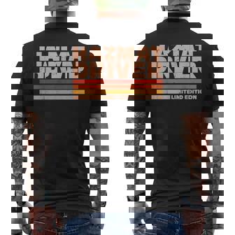 Hazmat Driver Retro Sunrise Men's Back Print T-Shirt | Mazezy