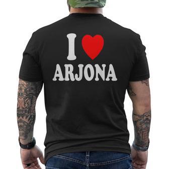 I Heart Love Arjona Bolivar Colombia Travel Tourism Men's T-shirt Back Print - Thegiftio UK