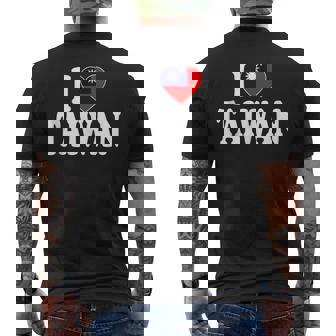 I Heart Love Taiwan Tank Top Men's Back Print T-Shirt | Mazezy