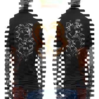 Hearts Print Love Leopard Cheetah Men's T-shirt Back Print - Thegiftio