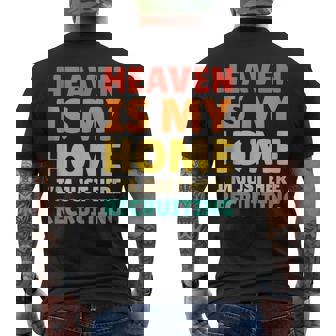 Heaven Is My Home I’m Just Here Recruiting Tank Top Men's Back Print T-Shirt | Mazezy