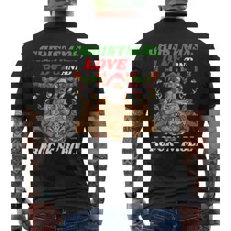 Heavy Hard Metal Santa Christmas Love And Rock 'N' Roll Tank Top Men's Back Print T-Shirt | Mazezy