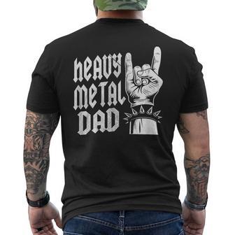 Heavy Metal Dad Rocks Rockhand Devilaludo Día Del Padre Camiseta Hombre Estampado Espalda - Regaloses