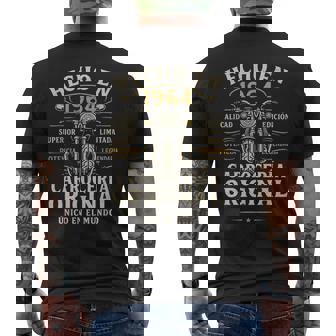 Hecho En 1964 62 Años Cumpleaños Moto Biker Hombre Motero Camiseta Hombre Estampado Espalda - Regaloses