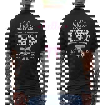 Hello Eleven Est 2015 11Th Birthday 11 Years Old Men's T-shirt Back Print | Seseable FR