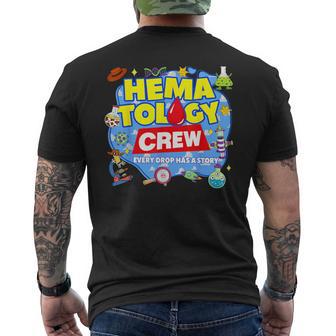 Hematology Crew Lab Week 2026 Medical Lab Tech Men's T-shirt Back Print - Thegiftio