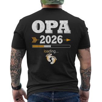 Herren Opa 2026 Loading Werdenden Opa Nachwuchs T-Shirt mit Rückendruck - Geschenkecke