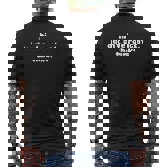 Hi Don't Be Racist Thanks Anti Racism Protest Idea メンズTシャツ バックプリント - Kawaiitshirt