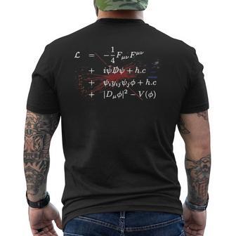 Higgs Boson Lagrangian 理論物理標準モデル メンズTシャツ バックプリント - Kawaiitshirt