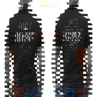 High Point North Carolina Modern High Point NC Tank Top Men's Back Print T-Shirt | Mazezy