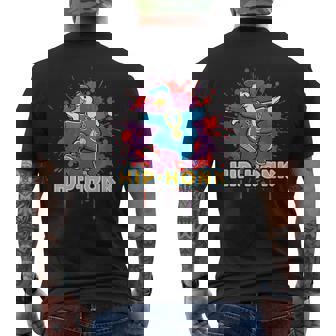 Hip-Hop Goose Dancing Cool Breakdance Gangsta Gangster Men's Back Print T-Shirt | Mazezy