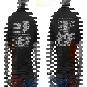 Hip Hop ヒップホップ（ダイヤモンド フォント）【Streetstarz ストリートスターズ】文字 かっこいい メンズTシャツ バックプリント - Kawaiitshirt