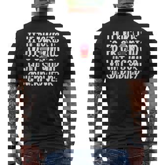 I Hit Buckets For Cardio Whats Your Superpower Tank Top Men's Back Print T-Shirt | Mazezy