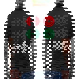 Ho Ho Ho Dumbbell Christmas Weightlifting Gym Workout Tank Top Men's Back Print T-Shirt | Mazezy