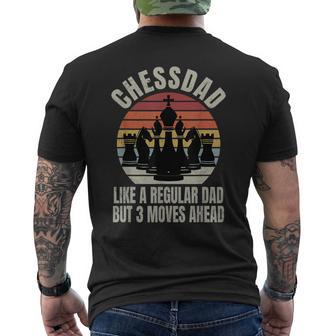 Hombre Chess Dad Like A Regular Del Jugador De Ajedrez Camiseta Hombre Estampado Espalda - Regaloses
