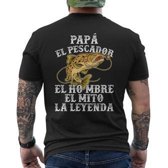 Hombre Pesca Papá El Pescador Día Del Padre Camiseta Hombre Estampado Espalda - Regaloses