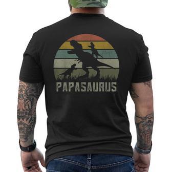 Hombre T-Rex Dino 2 Camisas Para Niños Rawr Grandpa Papasaurus Dinosaur Camiseta Hombre Estampado Espalda - Regaloses