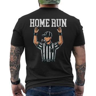 Home Run Baseball Football Mash-Up Men's T-shirt Back Print - Thegiftio UK