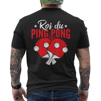 Homme Roi Du Ping-Pong Amateur De Tennis De Table T-shirt imprimé au dos - Cadeauxyz