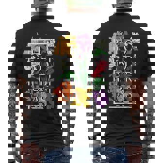 Honduras Wildflower Pride Floral Men's Back Print T-Shirt | Mazezy