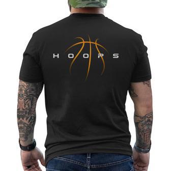 Hoops Basketball Player Fan Basketball Coach Men's T-shirt Back Print | Seseable CA